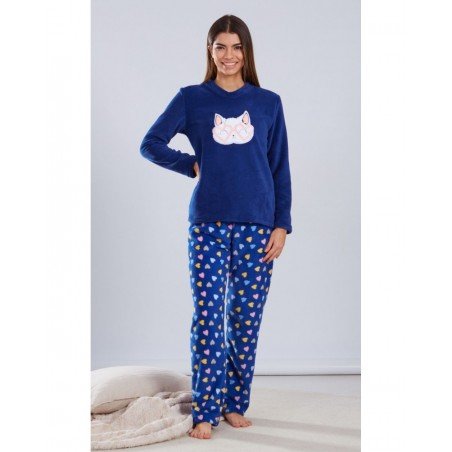 Pijama mujer Corazones con Estampado