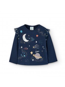Camiseta punto estrellas y planetas