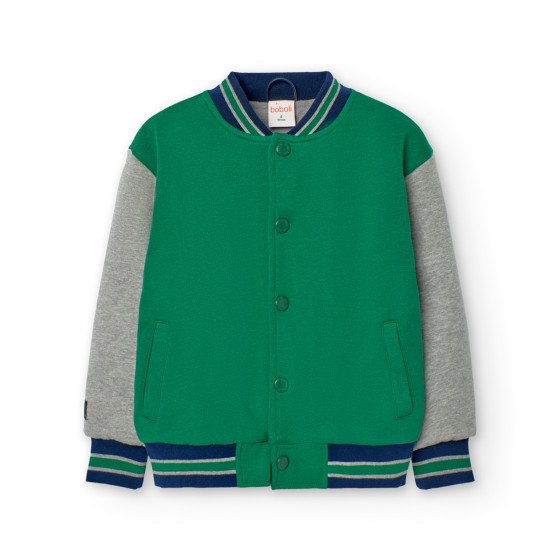 Chaqueta de felpa en verde