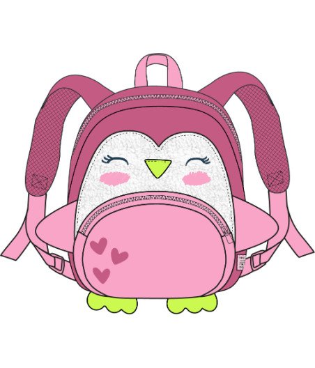 Mochila infantil terciopelo