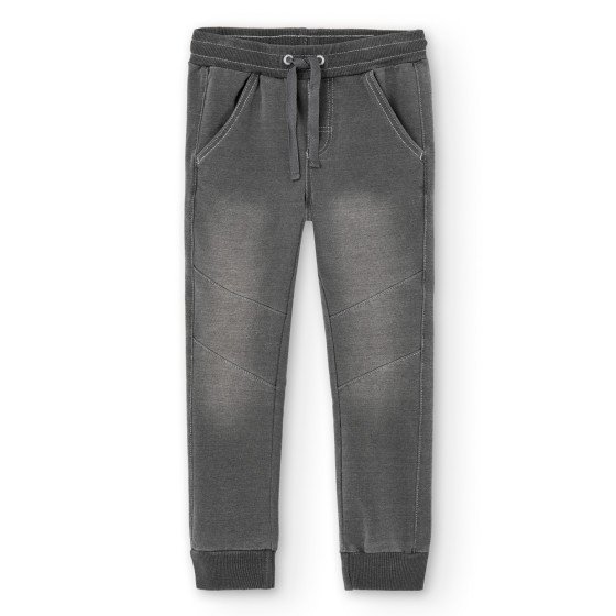 Pantalón felpa denim elástica