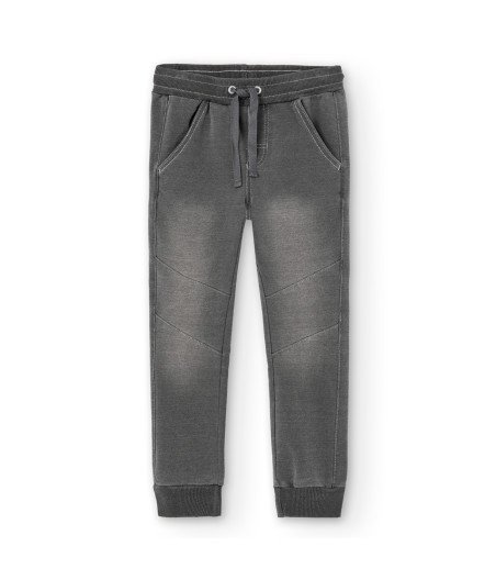 Pantalón felpa denim elástica