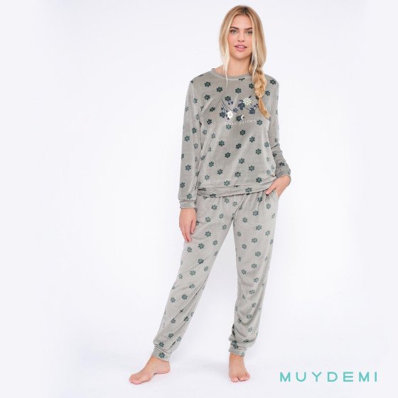 Pijama mujer Invierno Terciopelo elástico