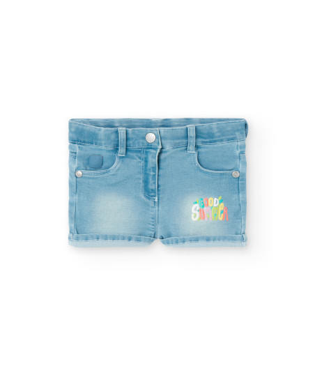 Shorts de punto en cor BLEACH