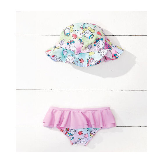 Conxunto de baño con gorro...