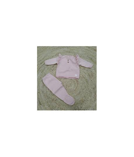 Conjunto polaina tricot