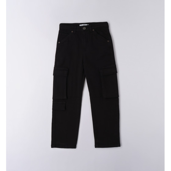 Pantalón longo de tecido