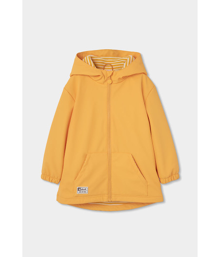 Impermeable con capucha amarillo