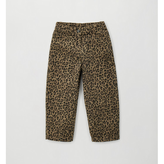 Pantalón longo de tecido